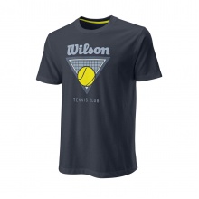 Wilson Tennis Tshirt Tennis Club Tech (Baumwollmix) 2022 inkblau Herren